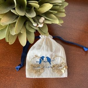 Chloe + Isabel Pavé Paillette Chandelier Earrings